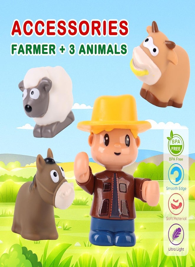 Toyfinity Tractor Toy with Farmer Figure & Farm Animals | Light & Sound Effects | Toddler Toy Vehicle with Swaying Horse, Sheep & Cattle | Hand-Eye Coordination | Gifts for Boys & Girls, Unisex, Ages 5+ - Image 3
